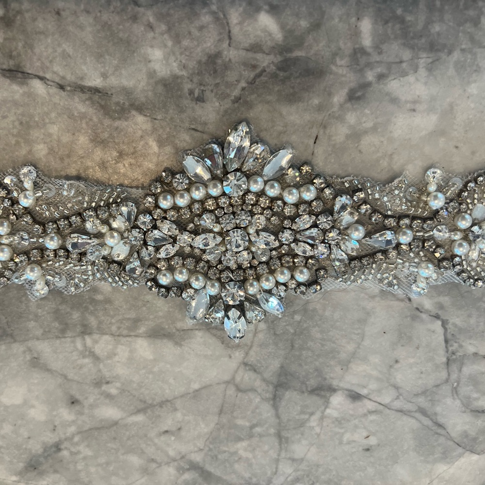 Crystal belt for wedding dress or prom dress. 31”